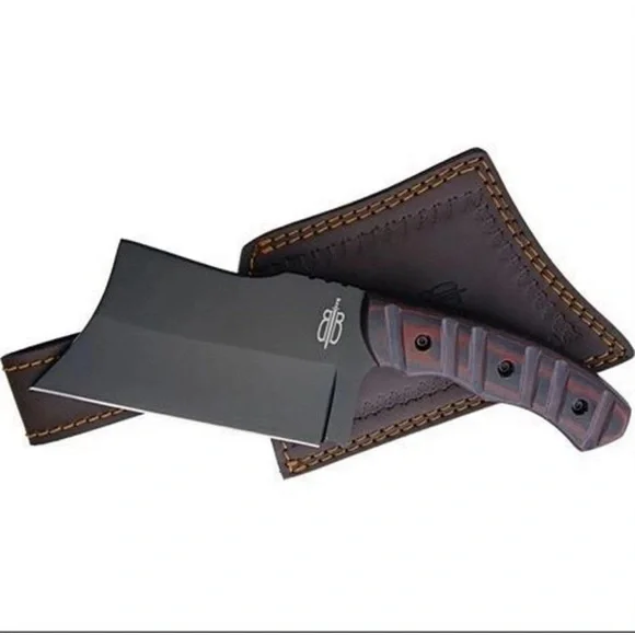 BucknBear Tactical Chopper Knife Black Finish 440C Stainless Blade - BNB923219